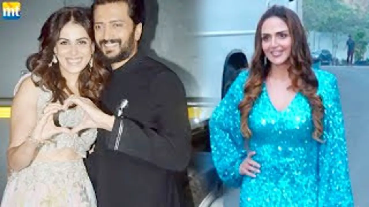 Riteish Deshmukh-Genelia D'Souza Celebrating 'Love Special' on the sets of Indian Idol 13 With Esha Deol & Hema Malini