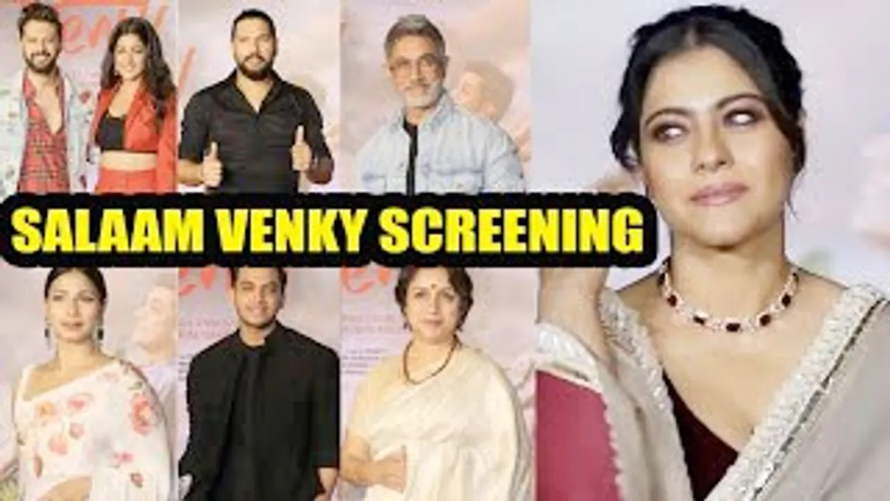 SALAAM VENKY Screening With Aamir Khan, Kajol, Yuvraj Singh, Revathy, Vishal Jethwa, Ishita Dutta, Tanishaa Mukerji And Others