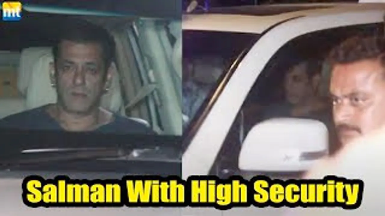 Salman Khan at 'Kisi Ka Bhai Kisi Ki Jaan' Dubbing studio with high SECURITY