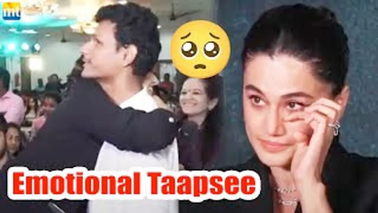 Taapsee Pannu gets EMOTIONAL & HUGS a Blind man at BLURR Screening