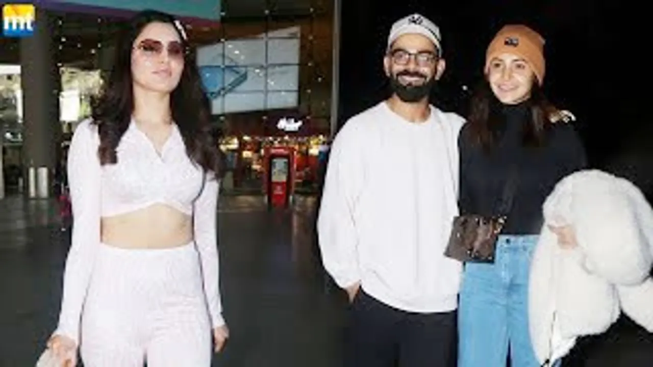 Virat Kohli leaves with Anushka Sharma, Vamika absent; Urvashi Rautela post Risabh Pant controversy