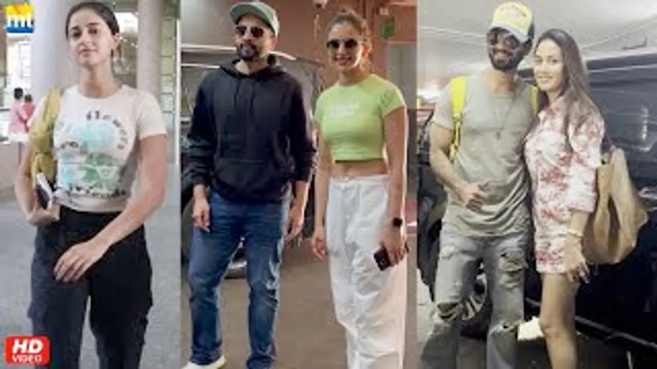 Dream Girl Ananya Pandey, Chhatriwali Rakul Preet with her BF, Couple Shahid-Mira at airport