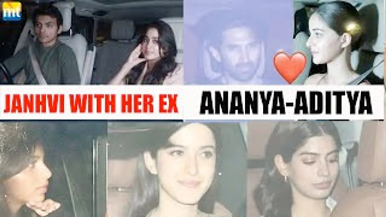 Janhvi Kapoor with Her EX-BF, Ananya Panday-Aditya Roy KJapoor DATING Couple, Suhana Khan, Khushi Kapoor And others at Karan Johars's House Party