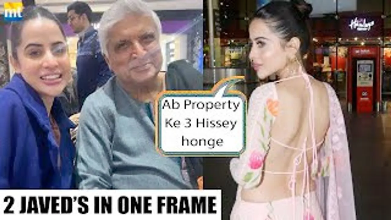 "Property ke 3 Hisse Honge" Urfi Javed meets Social media grandfather Javed Akhtar