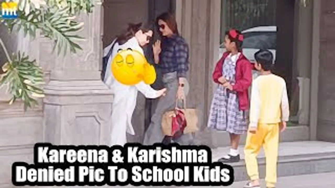 RUDE Kareena Kapoor & Karisma Kapoor DENIED Pictures with School Girl & a Boy