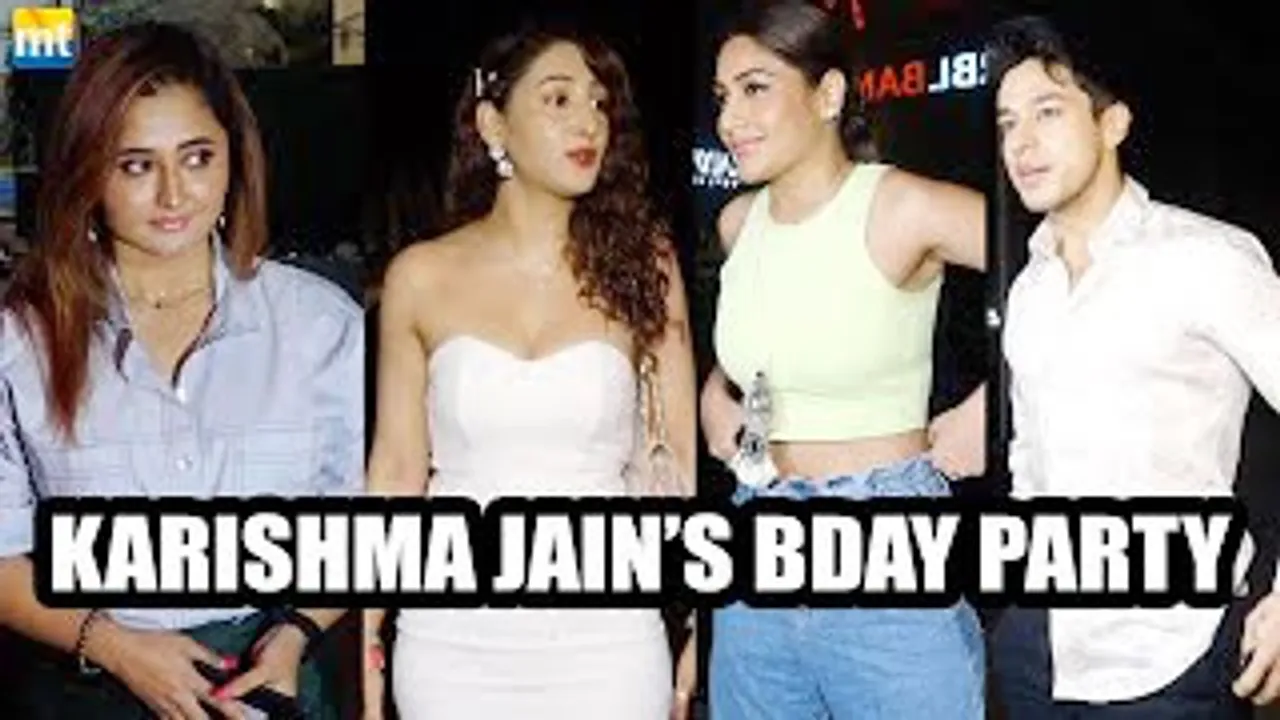 Rashami Desai, Pratik Sehajpal, Surbhi Chandana, Mohit Malik with wife And Others At Karishma Jain's Birthday Bash