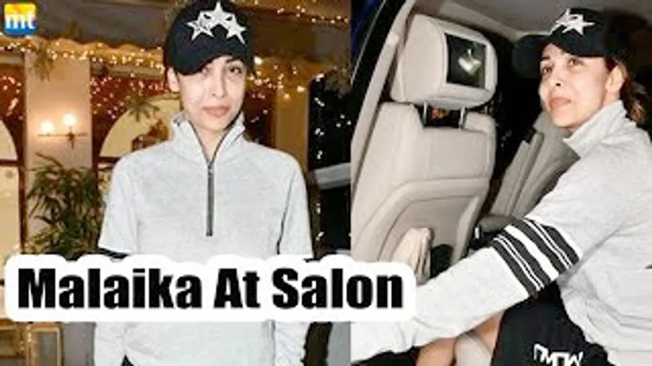 49 Years old Fit Malaika Arora FIRST Salon visit in 2023 to make her glow on her face