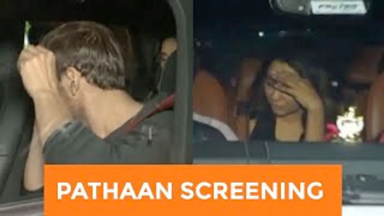 Shah Rukh Khan, Deepika Padukone Starrer Pathaan SCREENING | John Abraham, Gauri Khan HIDING Face