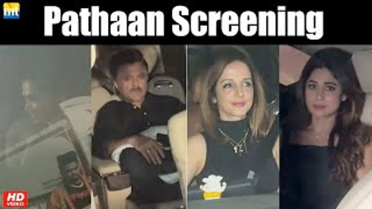 Pathaan Actress Deepika Padukone attends special screening after the bumper opening of the film