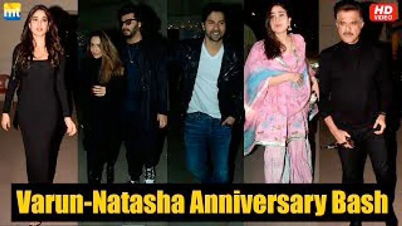 Varun-Natasha FIRST Wedding Anniversary Bash - Malaika Arora-Arjun Kapoor, Janhvi Kapoor, Sara Ali Khan, Karan Johar And Others Attend The Bash