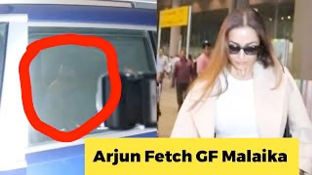 Arjun Kapoor at Airport to Fetch GF Malaika Arora, but shy of coming out of the car