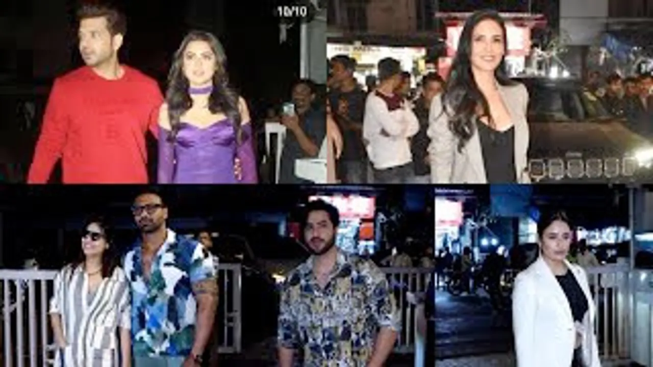 Karan Kundrra, Tejasswi Prakash, Esha Gupta, Jasmin Bhasin, Aly Goni, Divya Agarwal with her 3rd BF And Yuvika Chaudhary Spotted In The City