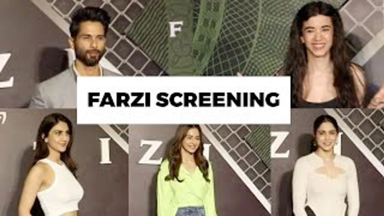 FARZI SCREENING With Shahid Kapoor, Hrithik Roshan's GF Saba Azad, Sharvari Wagh, Vaani Kapoor, Rakul Preet Singh And Others