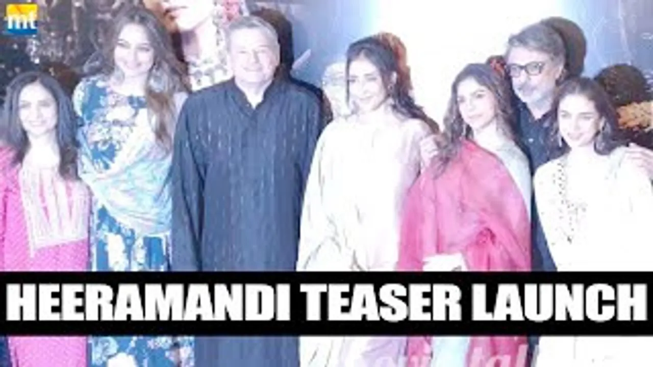Sanjay Leela Bhansali, Manisha Koirala, Sonakshi Sinha, Aditi Rao Hydari at 'Heeramandi' Teaser Launch