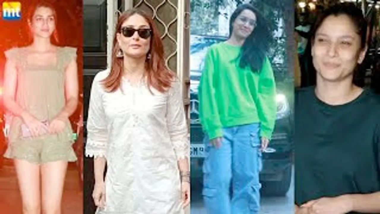 Kareena Kapoor At Salon, Jhoothi Shraddha Kapoor, Kriti Sanon in Transparent, Ankita Lokhande Spotted without Makeup