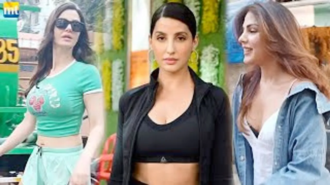 Nora Fatehi stunning at Dance Class, Giorgia Andriani taking her Doggy For Walk, Rhea Chakraborty Post, Aditi Rao Hydari For Lunch