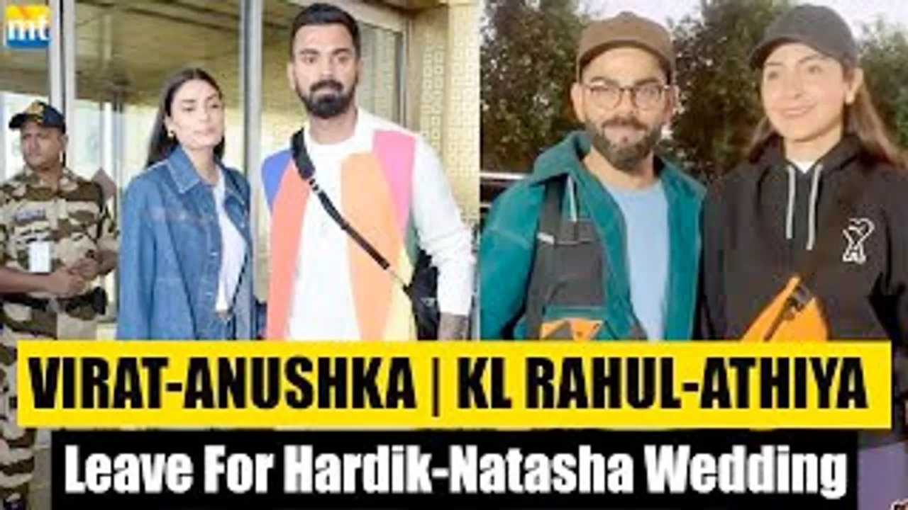 Newly Wed Athiya Shetty-KL Rahul & Virat Kohli-Anushka Sharma Head For Hardik Pandya-Natasha Stankovic Wedding