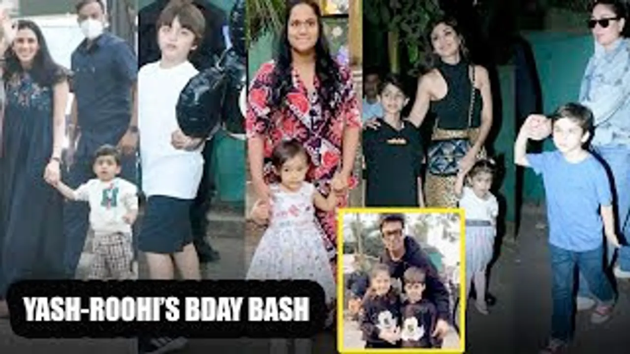 SRK's Son Abram to Salman Khan's Niece Ayat at KJO's Kids Yash-Roohi's Birthday Bash