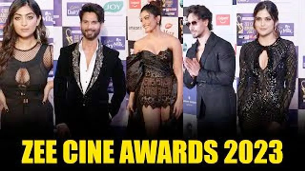 Tiger Shroff, Shahid Kapoor, Rashmika Mandanna, Jeetendra, Aaditi Pohankar And others At Zee Cine Awards 2023