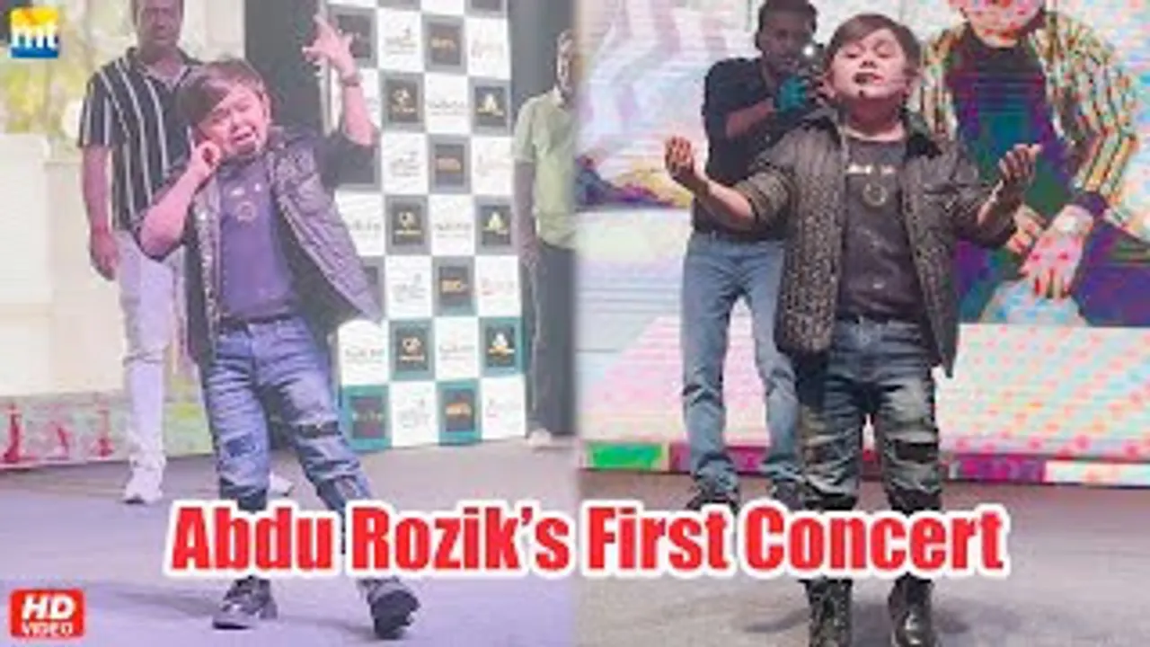 Chota Bhaijaan Abdu Rozik's First Live Performance During Meet & Greet In Delhi