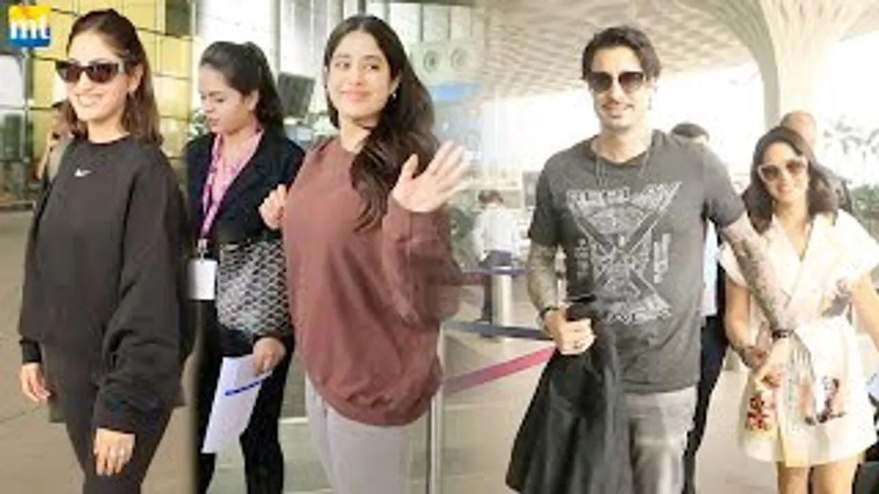 Janhvi Kapoor leaves for Bawaal Shoot, Sunny Leone With Husband, Yami Gautam for Chor Nikal Ke Bhaaga