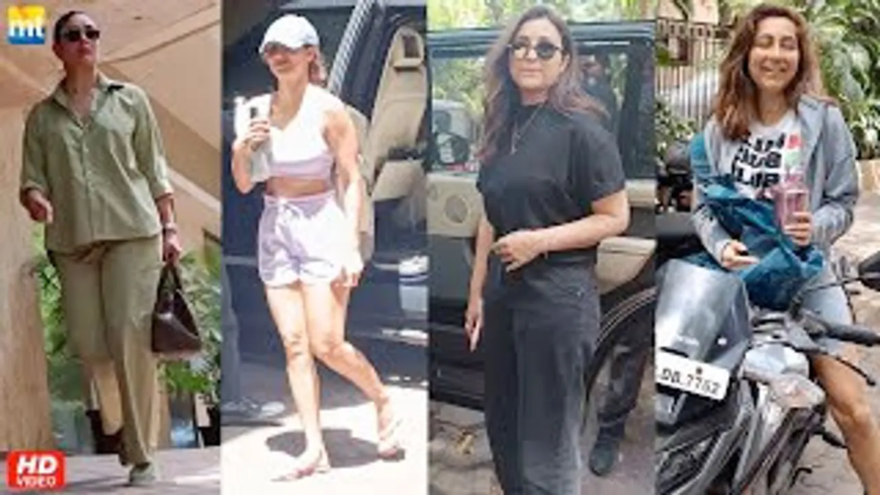 Kareena Kapoor, Karisma Kapoor, Parineeti Chopra, Malaika Arora & Anusha Dandekar In Bandra