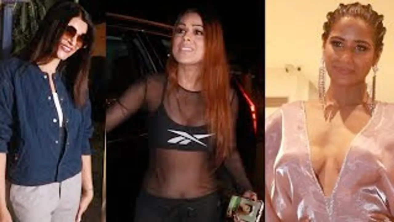 Poonam Pandey in Shimmer Pastel Jumpsuit, Sushmita Sen in Jean's, Stunner Nia Sharma