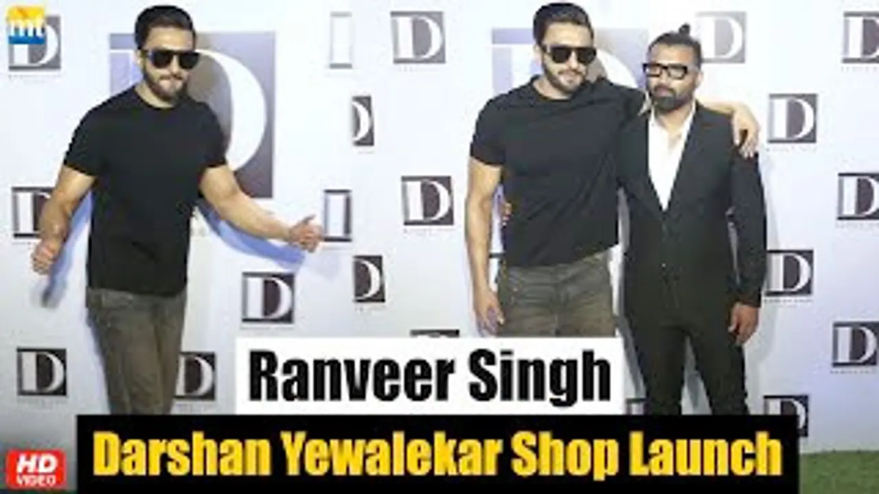 Ranveer Singh At Darshan Yewalekar's D Barber Shop Launch