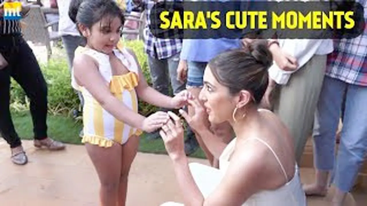 Sara Ali Khan's cute Moments with Lil Girl at Gaslight Event