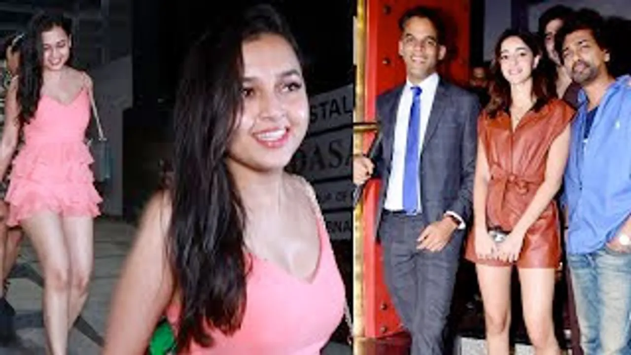 Tejasswi Prakash with full smile at restaurant, Ananya Panday's Wrap Up Party of her Untitled film