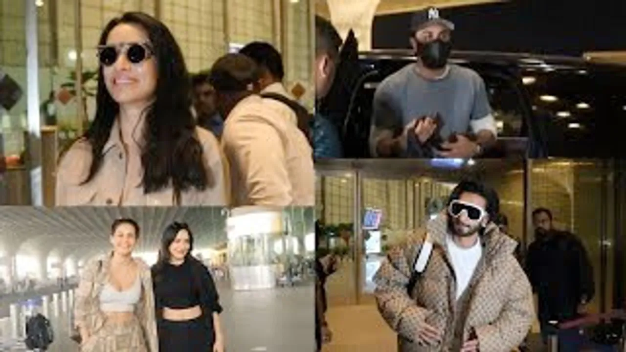 TJMM Jodi Ranbir Kapoor-Shraddha Kapoor, Unique Stylish Ranveer Singh, Neha & Aisha Sharma at Airport