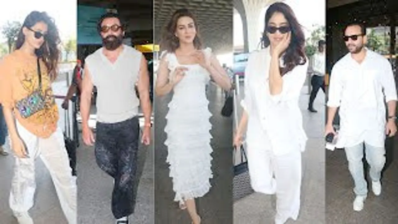 Kriti Sanon's Fresh Look, Kya Janhvi ke Santo Mein dard Hai? Japnaam Baba Bobby Deol, Disha Patani in Loose Cloths And Others At Airport