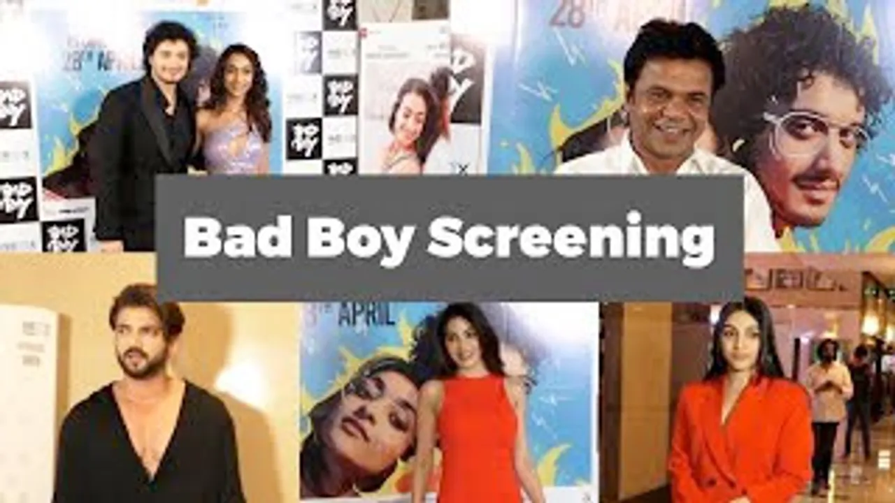 Nikki Tamboli, Zaheer Iqbal, Namashi Chakraborty, Amrin Qureshi, Rajpal Yadav And Others At Bad Boy Screening