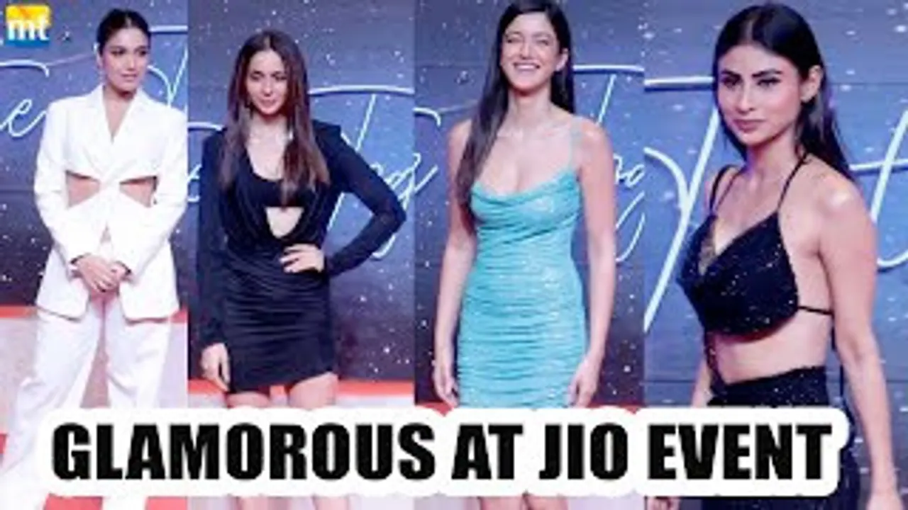 Bollywood Glamorous Divas Bhumi Pednekar, Mouni Roy, Shanaya Kapoor, Nushrratt Bharuccha, Rakul Preet Singh And Others At Jio Studios Event