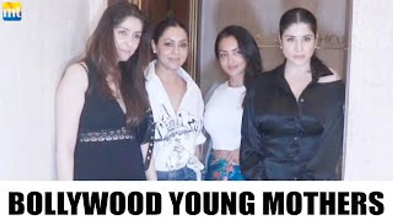 YOUNG Mommy's Gang Gauri Khan, Seema Sajdeh, Bhavna Pandey and Maheep Kapoor at Manish Malhotra's House