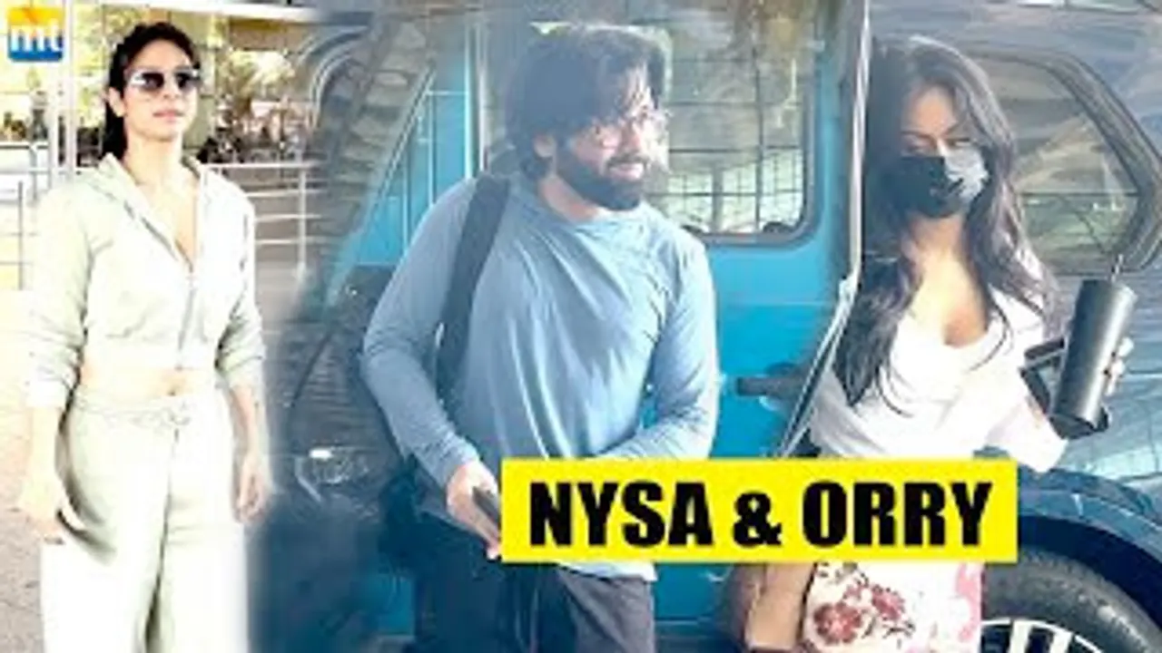Nysa Devgn LEAVES with her BFF Orry, her MAASI Tanisha Returns Home