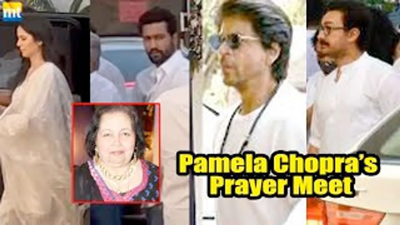 Aamir Khan, Shah Rukh Khan, Katrina Kaif, Vicky Kaushal, Urvashi Rautela And Others Arrive For Pamela Chopra's Prayer Meet