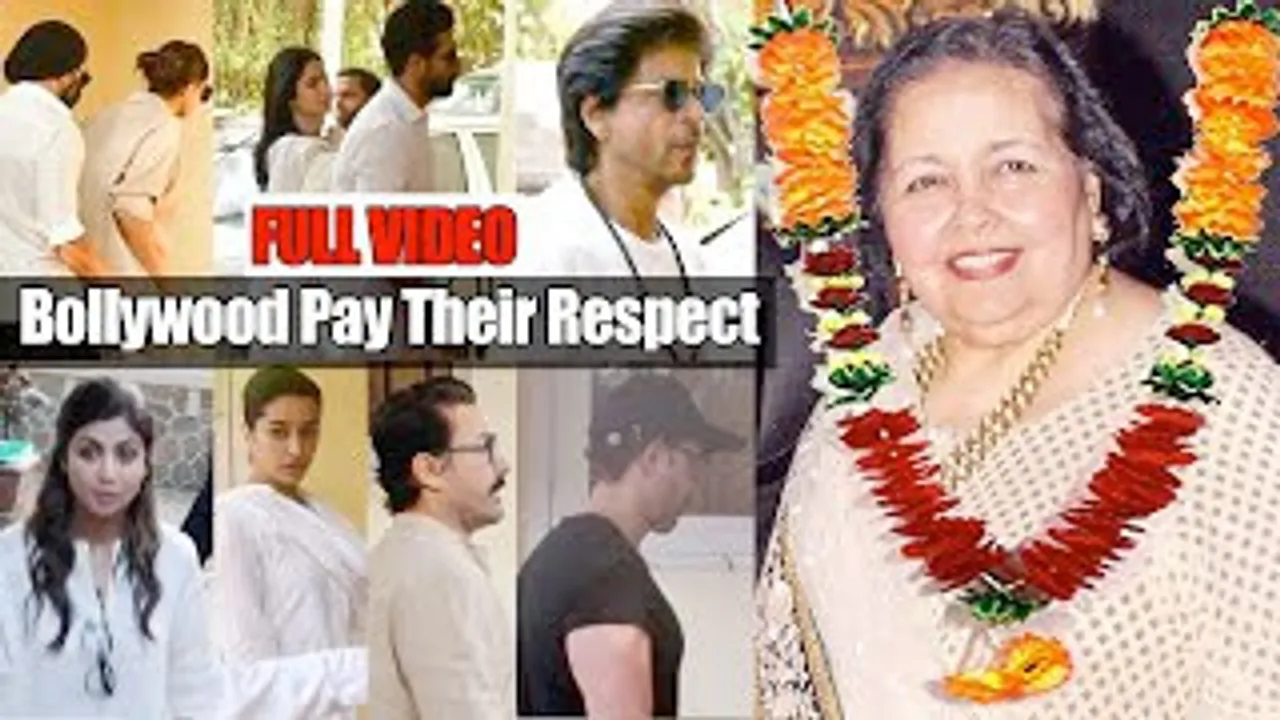 RIP Pamela Chopra: Shah Rukh Khan, Katrina Kaif, Aamir Khan, Hrithik Roshan, Ranveer Singh, Deepika Padukone And Others Arrive To Pay Respect - Full Video