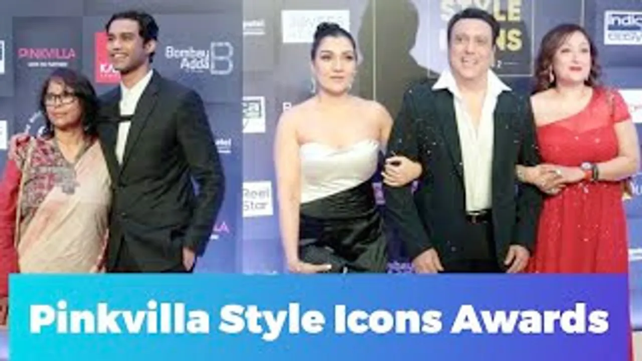 Irrfan Khan's son Babil Khan holds his mother, Govinda with wife & daughter at Pinkvilla Style Icons Awards
