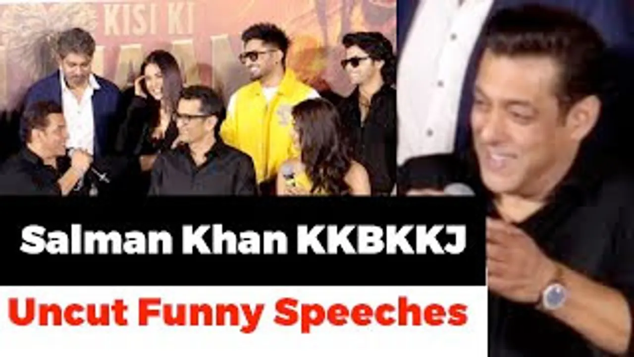 Salman Khan TAKING CLASS of Everyone with FUNNY speeches Kisi Ka Bhai Kisi Ki Jaan Trailer Launch