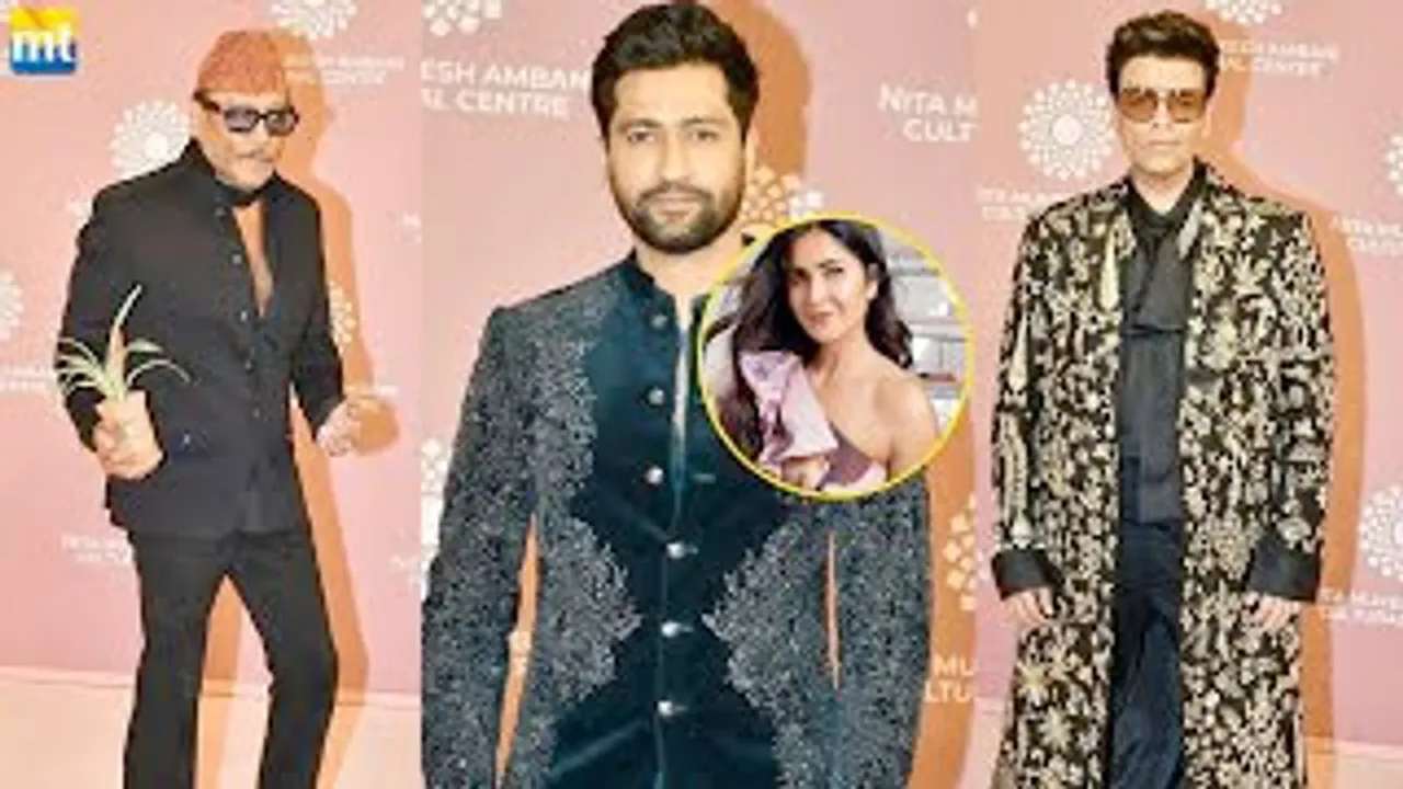 Vicky Kaushal, Katrina Kaif(MISSING), Bydefault Jackie Shroff with His Plant And Karan Johar At Day 2 Of NMACC