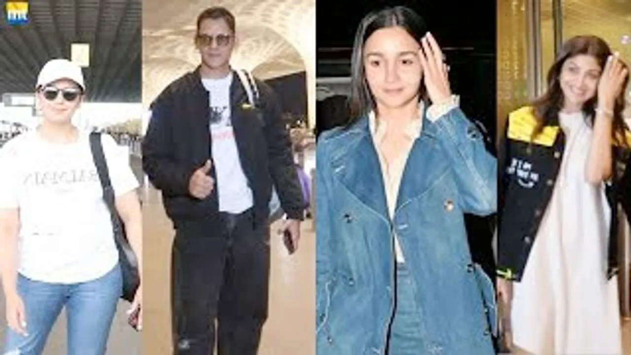 Alia Bhatt leaves for Gucci Show, 'Gir Jaaoge Beta' Shilpa Shetty concerned about paps, Vijay Varma Leaves For Cannes