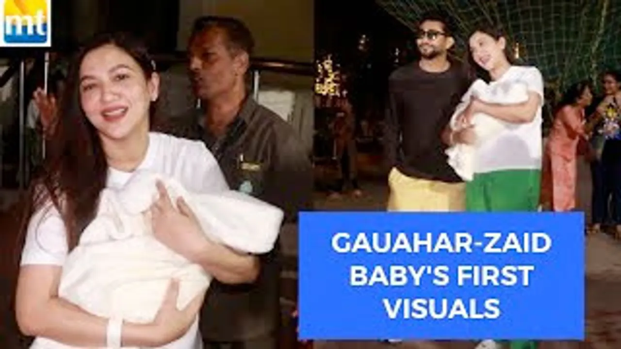 Gauahar Khan & Zaid Darbar FIRST Appearance with Their Baby Boy