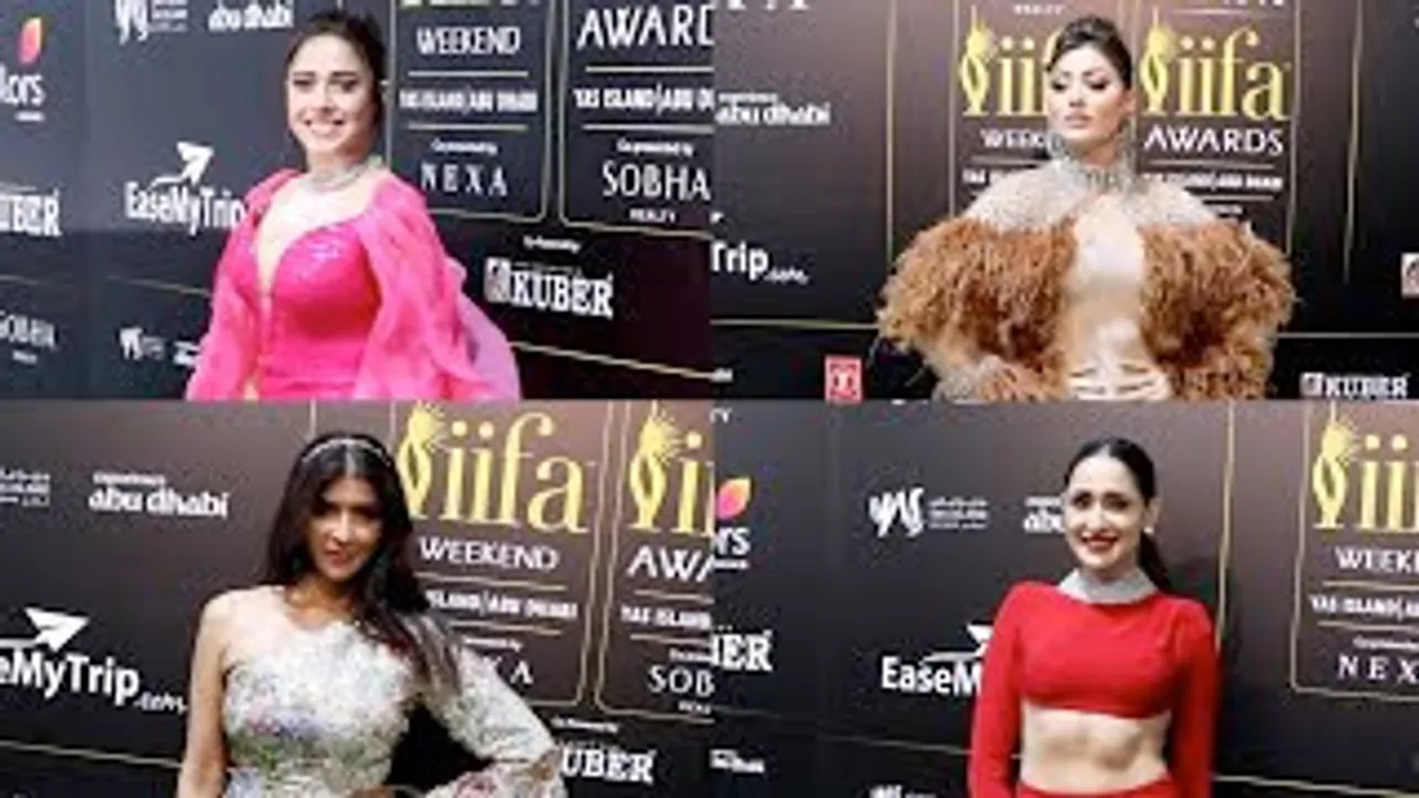 Urvashi Rautela, Nushrratt Bharuccha, Mahima Makwana & Pragya Jaiswal at IIFA AWARDS 2023