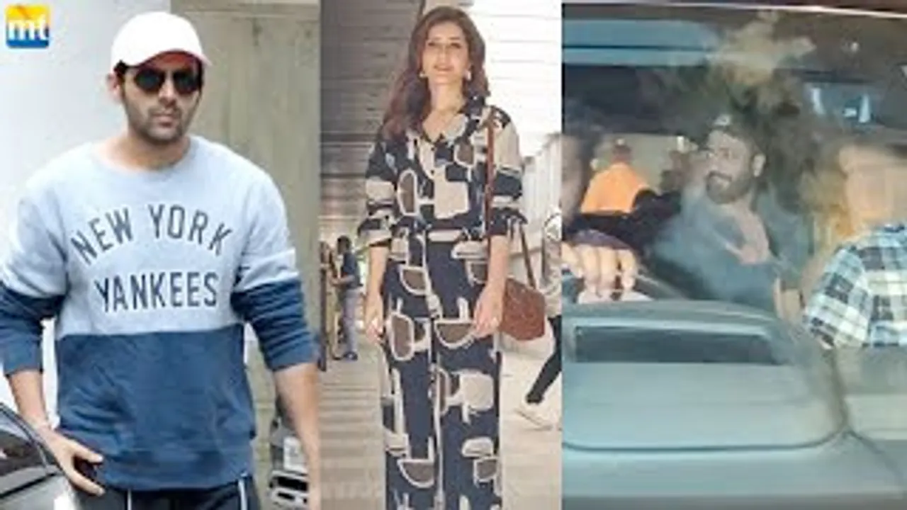 Kartik Aaryan in Lamborghini Urus, Vicky Kaushal At Abhishek Bachchan's Office, Raashii Khanna In Open Hair