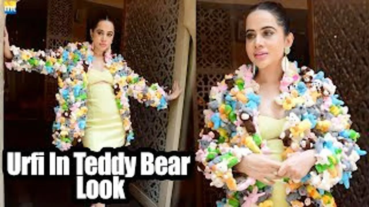 'Garmi Ho Ya Sardi Fashion Toh Fashion Hai' - Urfi Javed in Teddy Bear Jacket look