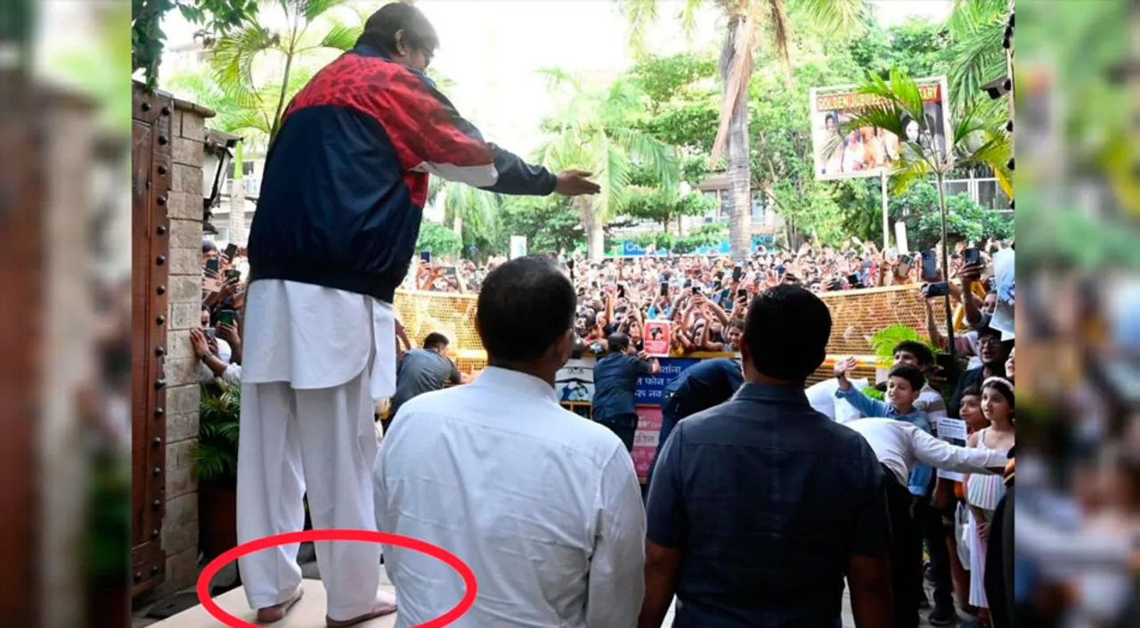 Amitabh Bachchan Goes Barefoot To Meet Fans, Just Like Going to Temple —