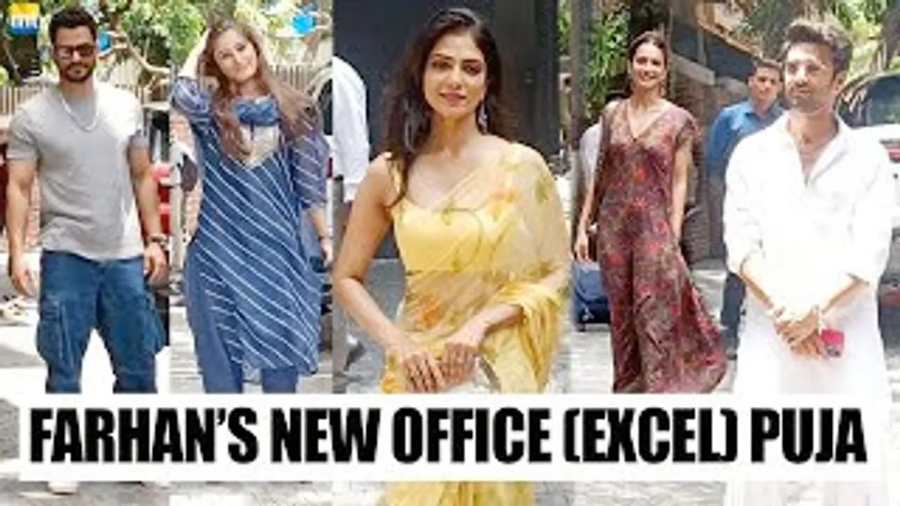 Rasha Thadani, Malavika Mohanan, Kriti Kharbanda With BF Pulkit Samrat, Kunal Kemmu And Isha Talvar Excel Entertainment's New Office Puja