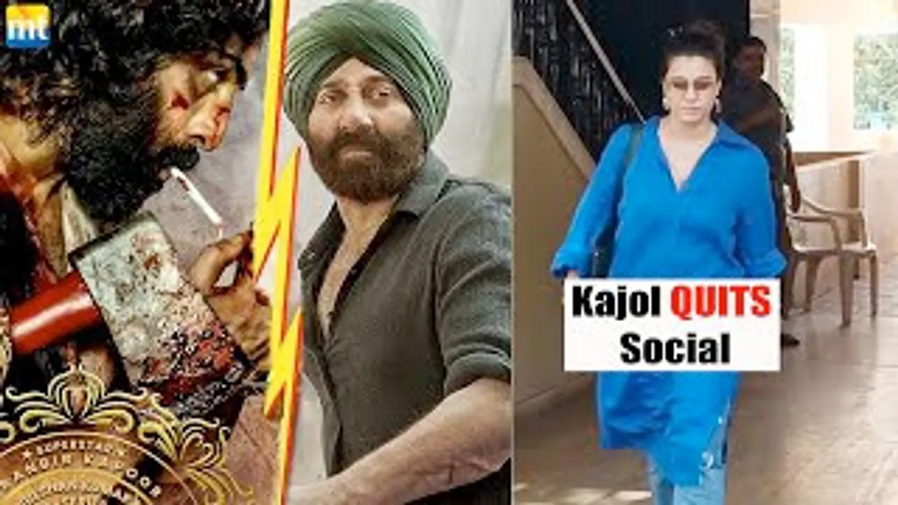 Ranbir Kapoor's Animal to clash with Gadar 2? Kajol QUITS Social media, Sara Ali Khan, Vaani Kapoor, Shanaya Kapoor & Giorgia Andriani Spotted In The City