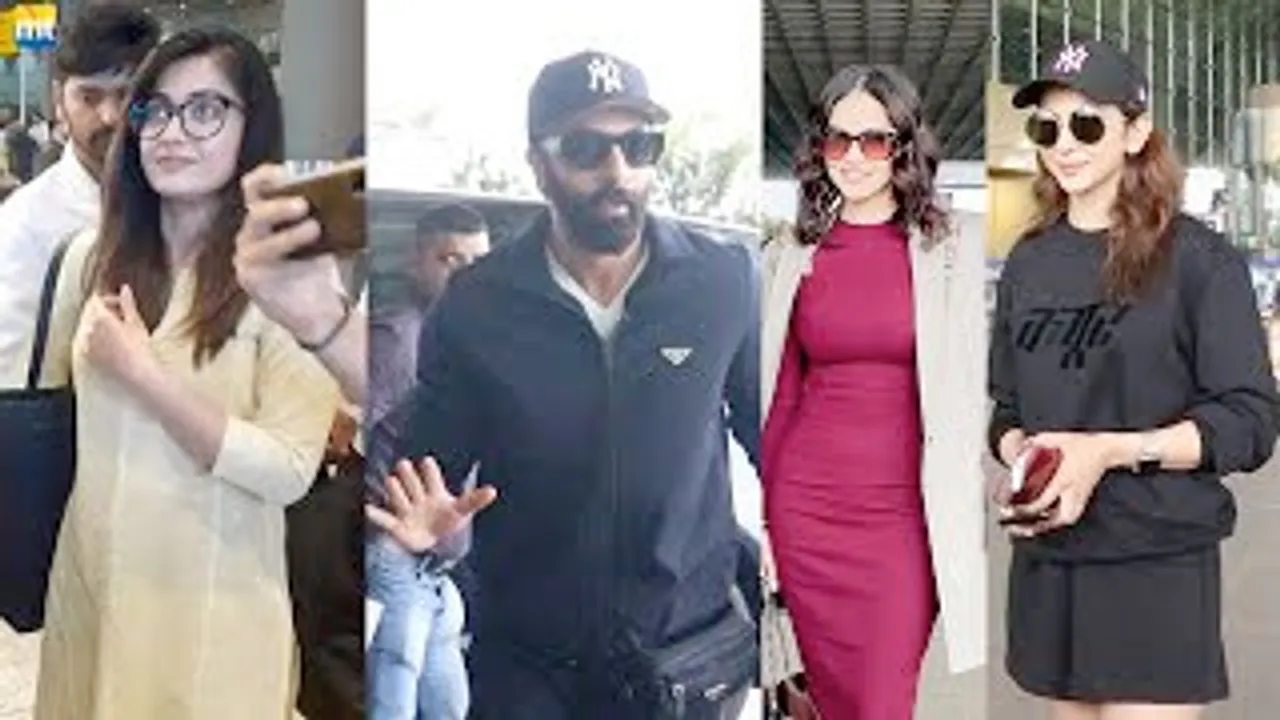 'Animal Ka Teaser Acha Tha' Paps says Ranbir Kapoor, Rakul Preet Singh In Black, Rashmika Mandanna MOBBED by Fans, Sunny Leone At Airport